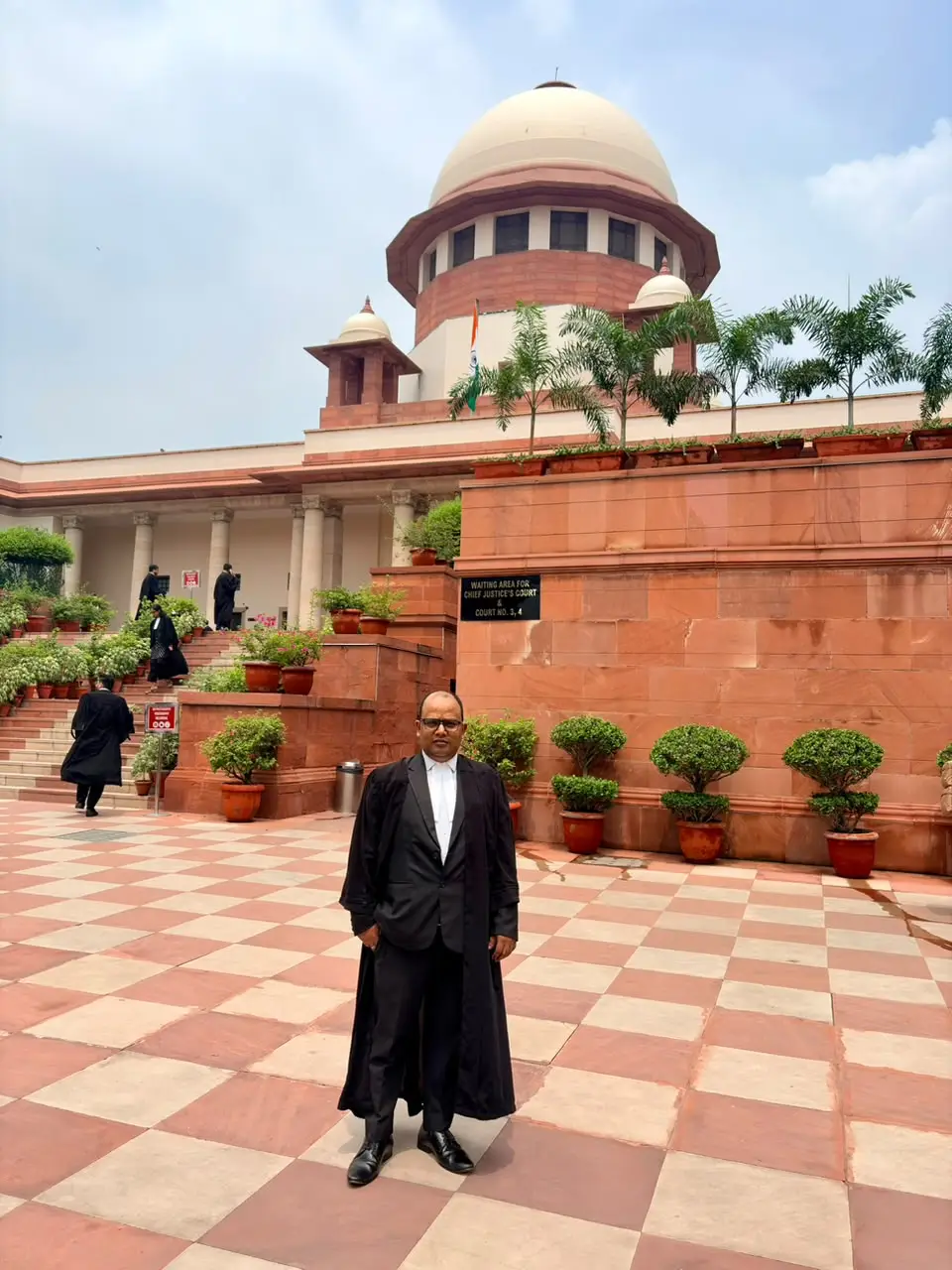 Advocate Gourav Prasad at the Supreme Court of India premises